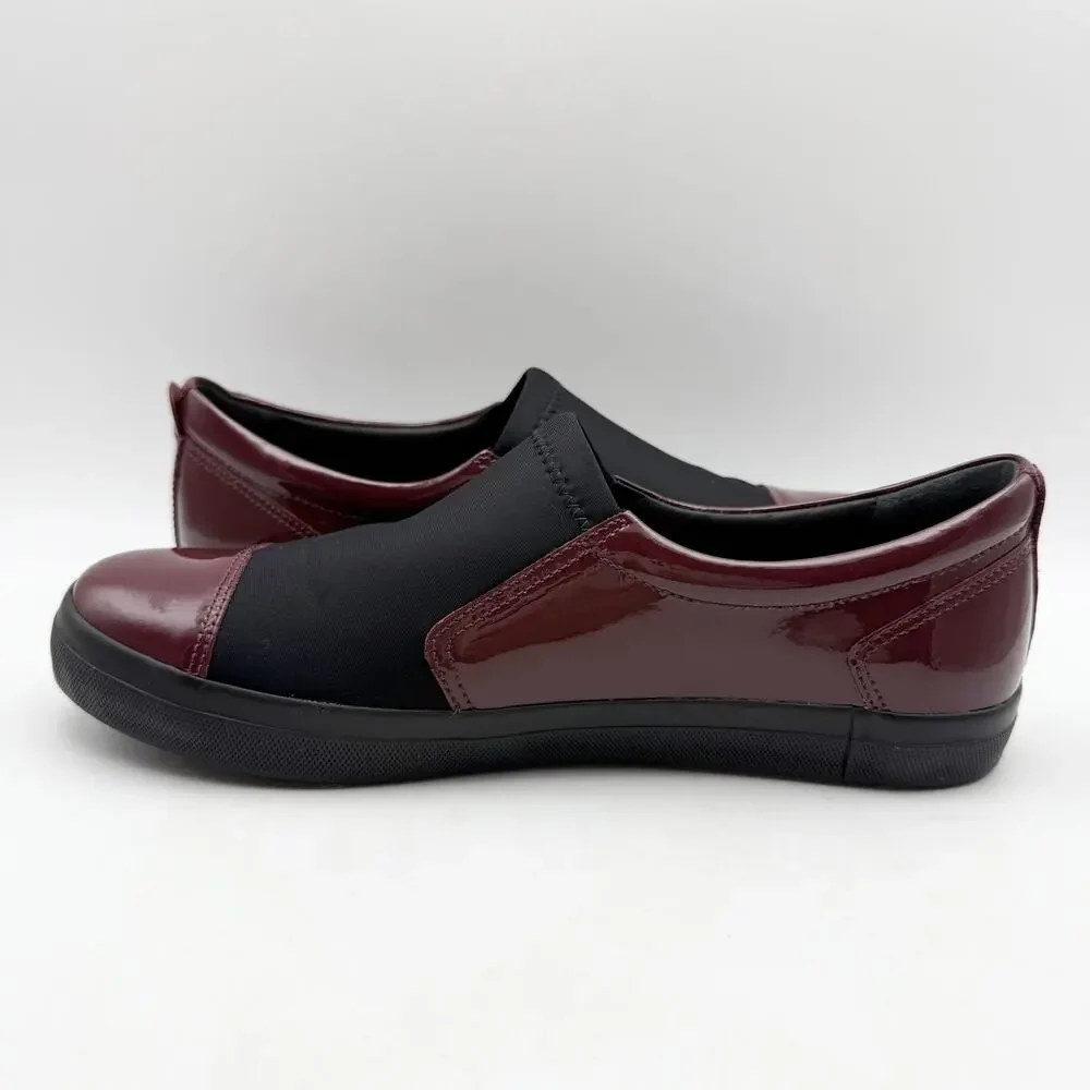 Marc Joseph Womens Jay Street Walking Shoes US 8.5 M Burgundy Patent Leather EUC